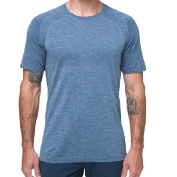 Lululemon Men’s Metal Vent Tech 2.0 Short Sleeve Tee - Blue - XL - Picture 1 of 10